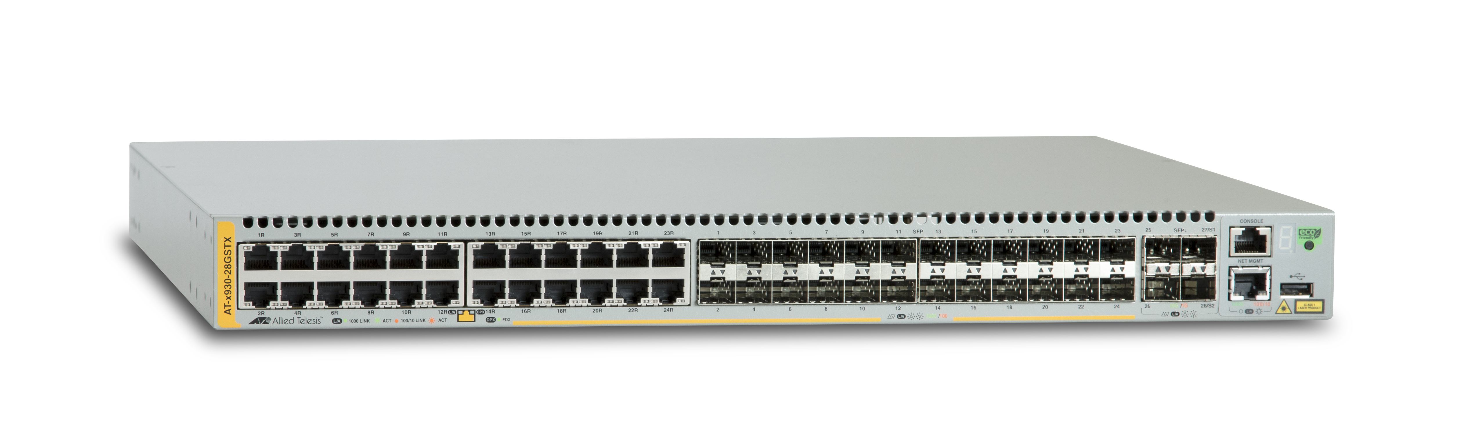 Allied Telesis AT-x930-28GSTX Managed L3 Gigabit Ethernet [10/100/1000] Grey