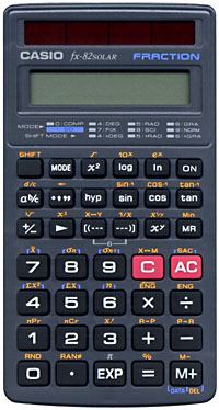 Casio Fx 82 Solar Calculator Pocket Scientific - 