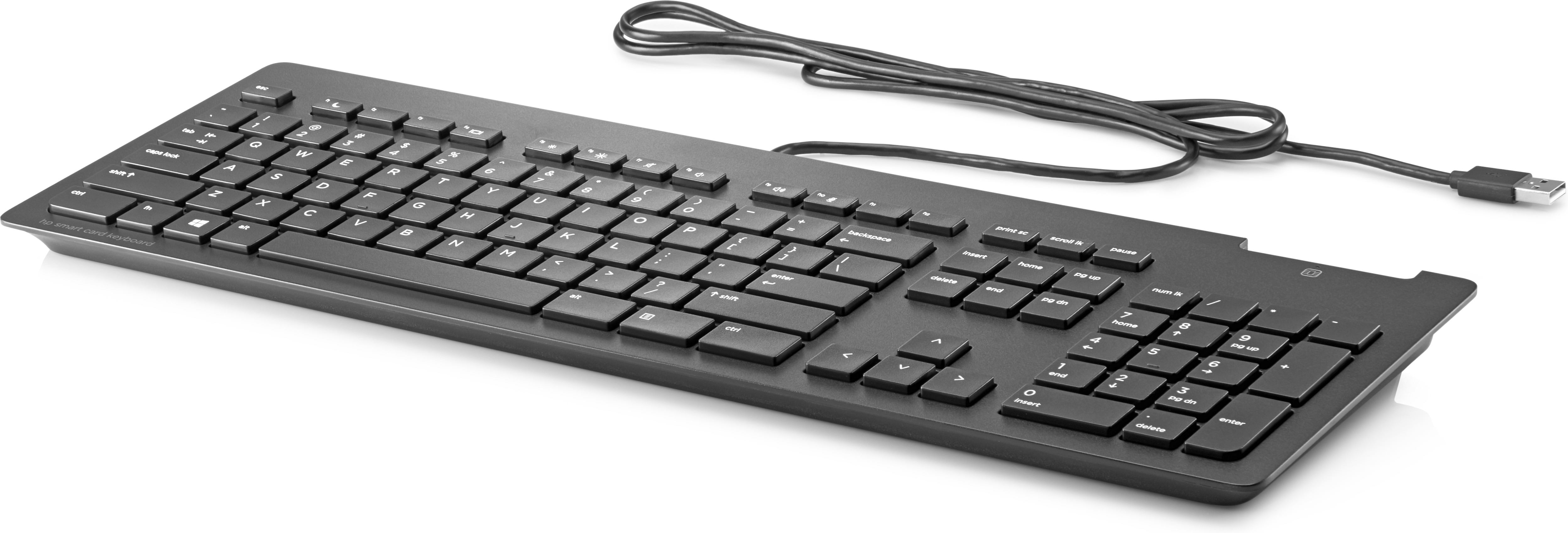 Hp Z9h48aa Abs Hp Business Slim Smartcard Keyboard Usb Black