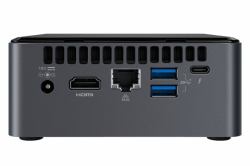 Intel NUC BOXNUC8I7BEHGA2 PC/workstation Intel® Core™ i7 i7-8559U 8 GB  DDR4-SDRAM 2 TB HDD Windows 10 Home Mini PC Black