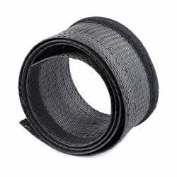 10ft (3m) Cable Management Sleeve, Trimmable Heavy Duty Cable Wrap, 1.2  (3cm) Dia. Polyester Mesh Computer Cable Manager/Protector/Concealer, Black